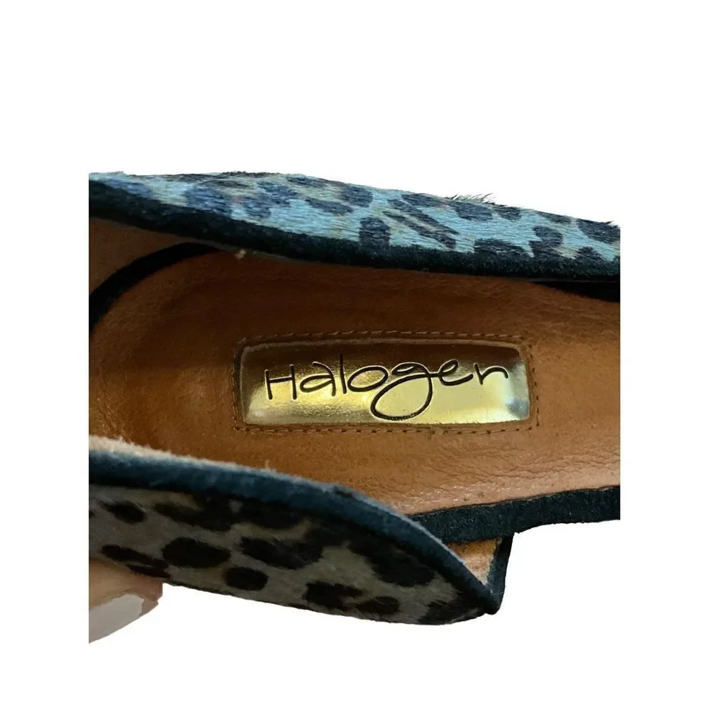 Halogen CalfHair Animal Print Leather Pumps